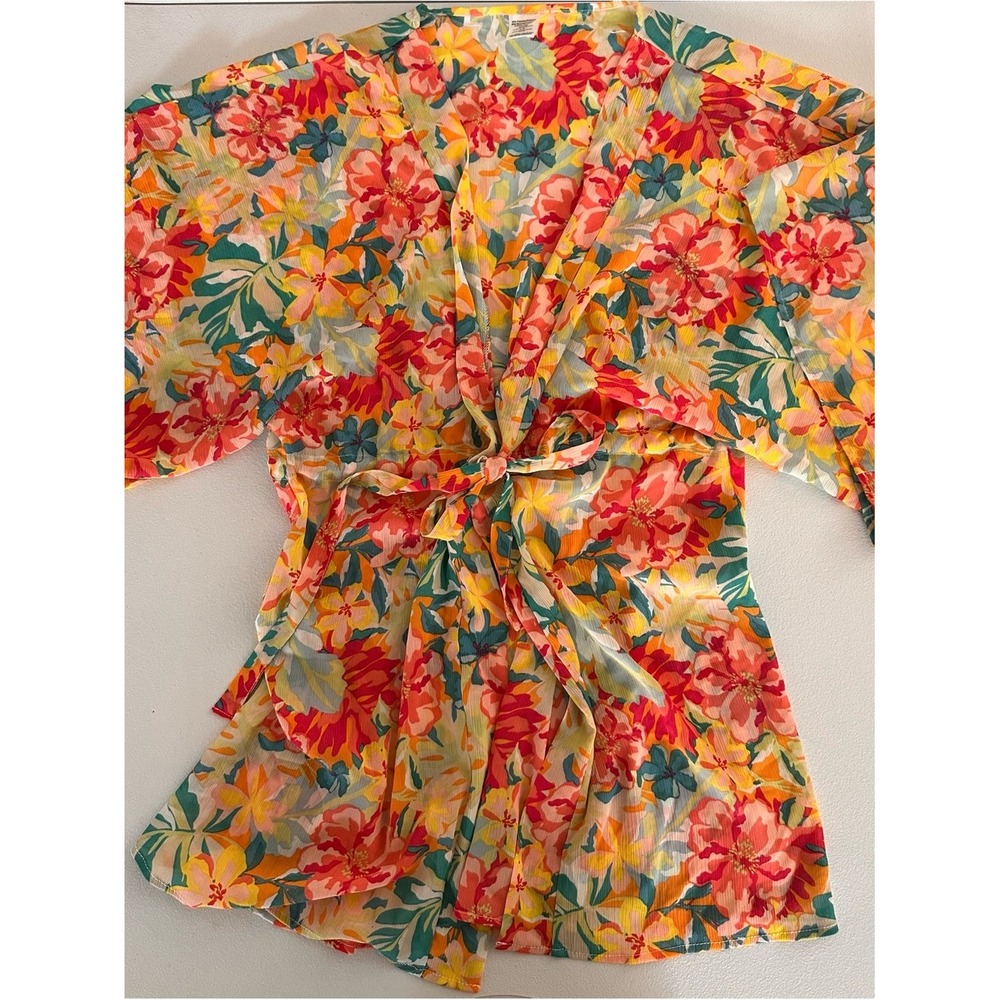 Others‎ Follow Multicolor Floral Tie-Waist Tunic
